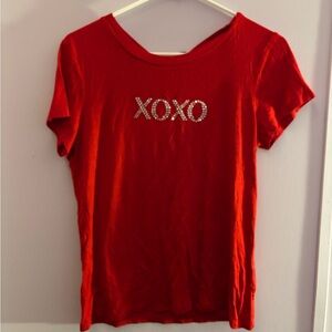 cute red xo shirt.
Never worn.